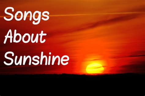 sunny song|best songs about sunshine.